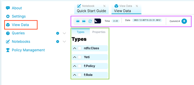 View data in your dataset